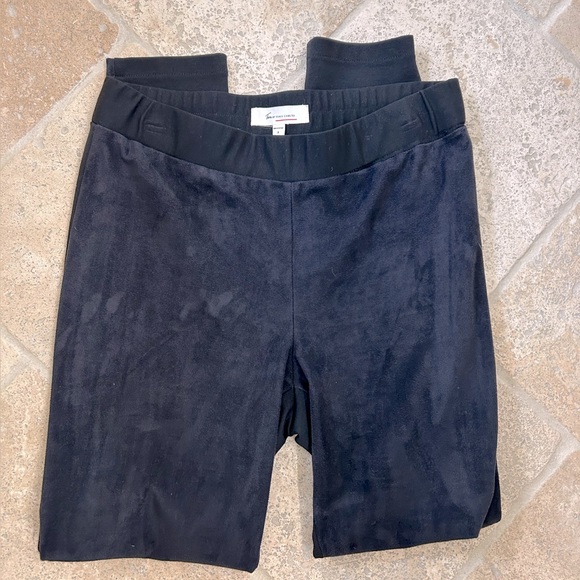 Two by Vince Camuto Faux Suede Front Leggings – Black, Size Small - Picture 1 of 3